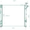 Radiatore acqua per HYUNDAI SANTA FE' dal 2006 al 2009