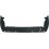 Paraurto posteriore nero con fori sensore vetture con 2 porte battenti per FIAT DOBLO' dal 2010 al 2014