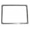 Cornice targa posteriore cromata per FIAT 500 dal 1965 al 1975