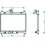 Radiatore acqua per TOYOTA YARIS dal 1999 al 2003