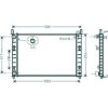 Radiatore acqua per FORD FIESTA MK V dal 2002 al 2005