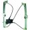 Alzacristallo elettrico per SMART FORTWO dal 2007 al 2012 lato sinistro guidatore