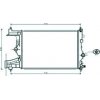 Radiatore acqua per OPEL ASTRA J GTC dal 2011 al 2016
