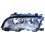 Proiettore grigio 09-01-03-03 per BMW 3 E46 dal 1998 al 2003 lato destro passeggero