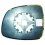Piastra specchio retrovisore per FIAT SEDICI dal 2009 al 2014 lato sinistro guidatore