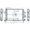 Radiatore acqua per OPEL ASTRA H GTC dal 2005 al 2009