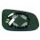 Piastra specchio retrovisore termica per VOLVO V60 dal 2010 al 2013 lato sinistro guidatore