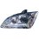 Proiettore afs lenticolare cromato per FORD FOCUS dal 2004 al 2008 lato sinistro guidatore