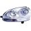 Proiettore cromato per VOLKSWAGEN GOLF  V dal 2003 al 2008 lato destro passeggero