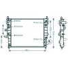Radiatore acqua per MERCEDES-BENZ M W163 dal 2001 al 2005