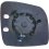 Piastra specchio retrovisore termica per VOLKSWAGEN CADDY dal 2004 al 2010 lato destro passeggero