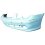 Paraurto anteriore verniciabile con fori lavafari e fori sensore $08-02-02-05 per MERCEDES-BENZ CLK W209 dal 2002 al 2009