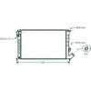 Radiatore acqua per CITROEN XSARA dal 1997 al 2000