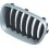 Griglia radiatore nera per BMW X3 F25 dal 2011 al 2014 lato sinistro guidatore