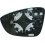 Piastra specchio retrovisore termica 07-08-09-11 per VOLKSWAGEN PASSAT CC dal 2008 al 2012 lato destro passeggero