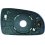 Piastra specchio retrovisore termica per CHEVROLET - DAEWOO AVEO dal 2008 al 2011 lato sinistro guidatore