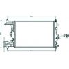 Radiatore acqua per OPEL ASTRA J GTC dal 2011 al 2016