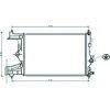 Radiatore acqua per OPEL ASTRA J dal 2009 al 2012
