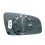 Piastra specchio retrovisore termica per OPEL ZAFIRA dal 2005 al 2008 lato sinistro guidatore