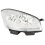 Proiettore fan. bianco per CITROEN C4 dal 2007 al 2010 lato destro passeggero