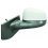 Retrovisore meccanico verniciabile per CHEVROLET - DAEWOO SPARK dal 2010 al 2012 lato sinistro guidatore
