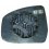 Piastra specchio retrovisore termica per FORD FOCUS dal 2008 al 2011 lato destro passeggero