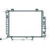 Radiatore acqua per MERCEDES-BENZ C W202 dal 1993 al 1997
