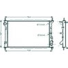 Radiatore acqua per FORD CONNECT dal 2006 al 2009