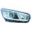 Proiettore nero 5 porte mod. cool - active per KIA CEE'D dal 2012 al 2015 lato sinistro guidatore