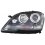 Proiettore nero per MERCEDES-BENZ M W164 dal 2008 al 2011 lato sinistro guidatore