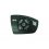 Piastra specchio retrovisore termica per FORD KUGA dal 2012 al 2016 lato sinistro guidatore