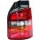 Fanale posteriore 2 porte arancio - rosso fondo nero per VOLKSWAGEN TRANSPORTER T5 dal 2003 al 2009 lato destro passeggero