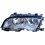 Proiettore grigio per BMW 3 E46 dal 1998 al 2001 lato sinistro guidatore