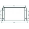 Radiatore acqua per FORD GALAXY dal 1995 al 2000