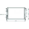 Radiatore acqua per RENAULT MEGANE dal 1995 al 1999