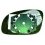 Piastra specchio retrovisore termica 06-01-06-05 per VOLKSWAGEN NEW BEETLE dal 1998 al 2005 lato sinistro guidatore