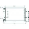 Radiatore acqua per SEAT TOLEDO dal 1998 al 2004