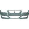 Paraurto anteriore verniciabile con fori lavafari e fori sensore per BMW 3 E90 dal 2008 al 2012