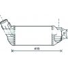 Intercooler per CITROEN C4 dal 2010 al 2013