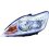 Proiettore cromato per FORD FOCUS dal 2008 al 2011 lato sinistro guidatore