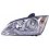Proiettore cromato per FORD FOCUS dal 2004 al 2008 lato sinistro guidatore