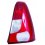 Fanale posteriore arancio berlina per DACIA LOGAN dal 2005 al 2008 lato sinistro guidatore