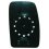 Piastra specchio retrovisore termica superiore per RENAULT MASTER dal 2003 al 2010 lato sinistro guidatore