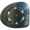 Piastra specchio retrovisore per RENAULT TWINGO dal 2007 al 2011 lato destro passeggero