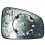 Piastra specchio retrovisore termica per RENAULT MEGANE dal 2008 al 2012 lato sinistro guidatore