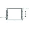 Radiatore acqua per VOLKSWAGEN GOLF  II dal 1989 al 1991