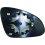 Piastra specchio retrovisore termica per OPEL ADAM dal 2013 lato sinistro guidatore