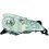 Proiettore cromato per CITROEN C3 dal 2009 al 2013 lato destro passeggero