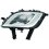 Fendinebbia cromato per OPEL ASTRA J dal 2009 al 2012 lato sinistro guidatore