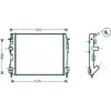 Radiatore acqua per RENAULT KANGOO dal 2003 al 2007
